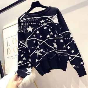 Brand new Korean fashion style star sweater